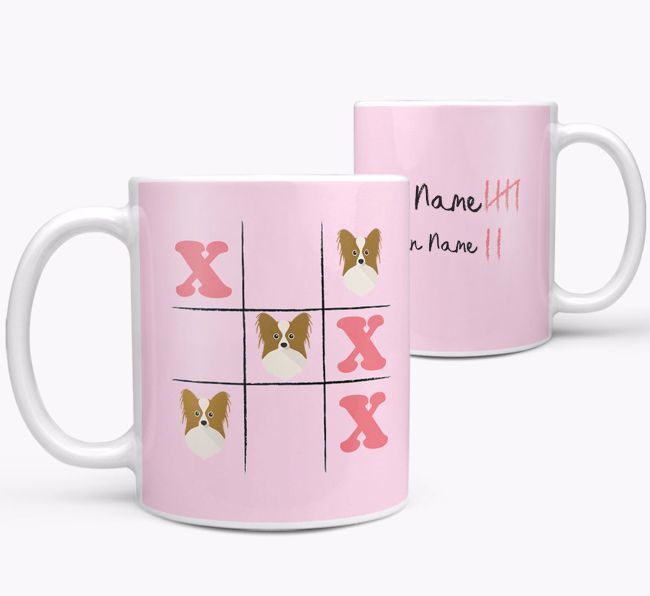 Noughts and Crosses: Personalised {breedFullName} Mug